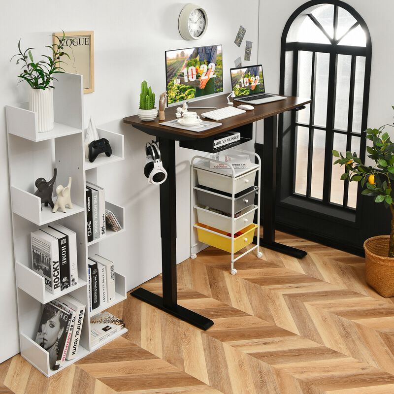 48-inch Electric Height Adjustable Standing Desk with Control Panel