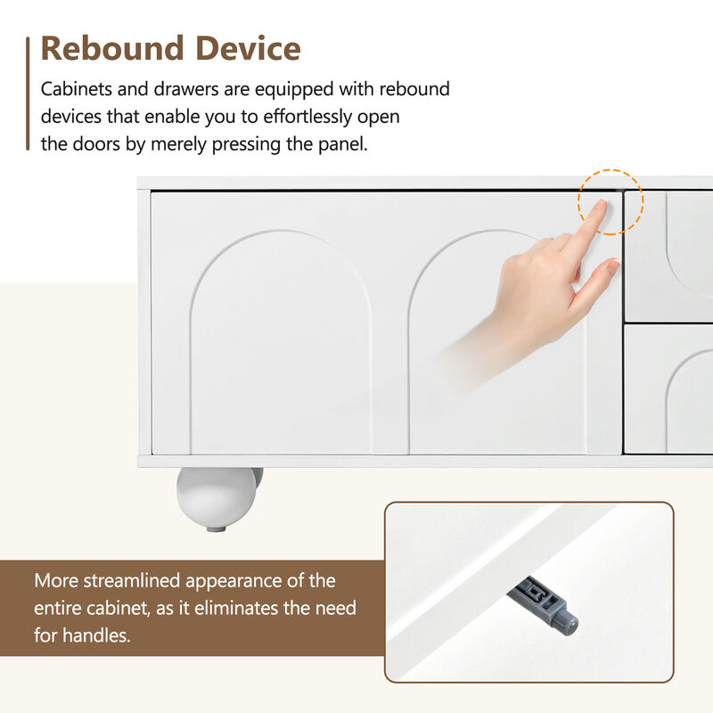 Merax Entertainment Center TV Stand for Living Room