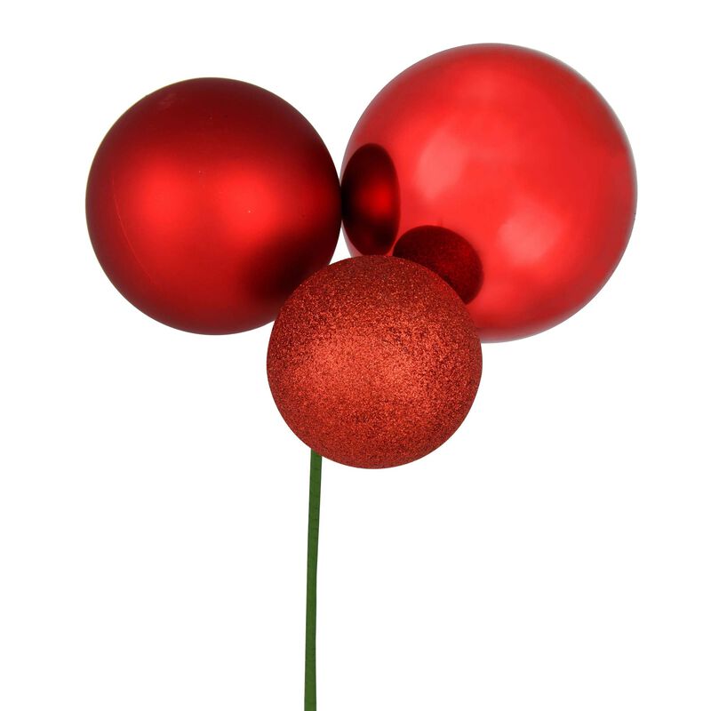 Vickerman Red Ornament Pick image number 0
