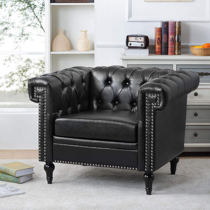 Qualak 1 Seater PU Sofa