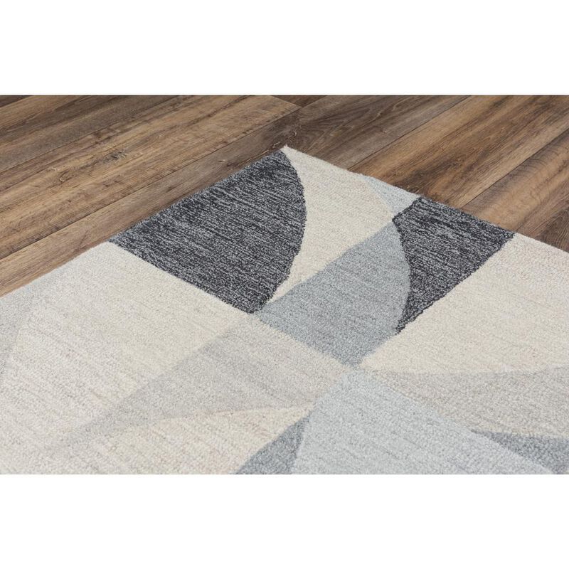 Midland Gray 5'X7'6" Tufted Internet Rug in Gray