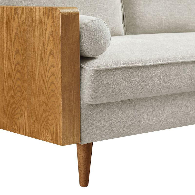 Kellan Heathered Weave Fabric Loveseat image number 6