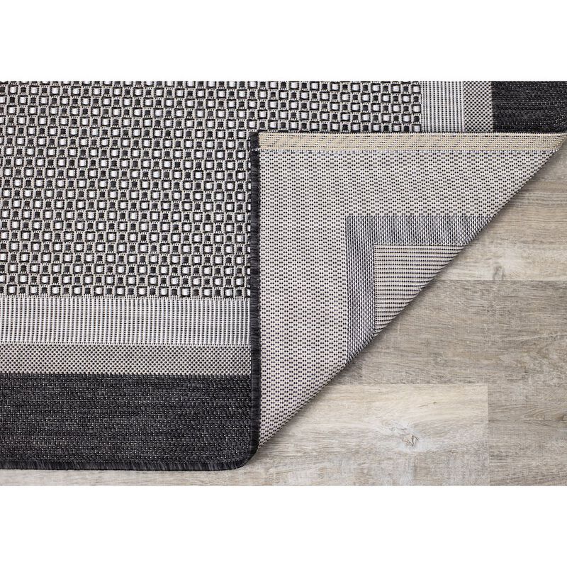 Novelle Home Jewel Monochromatic Border Indoor Outdoor Area Rug, 6'7 x 9'6 image number 4