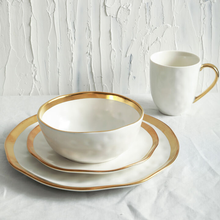 Stone Lain Florian Porcelain 16 Piece Dinnerware Set