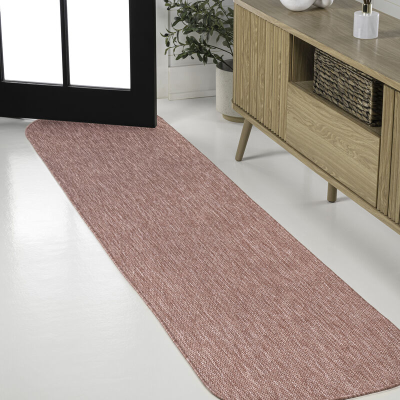Miles Modern Minimalist Radius Corner Solid Area Rug