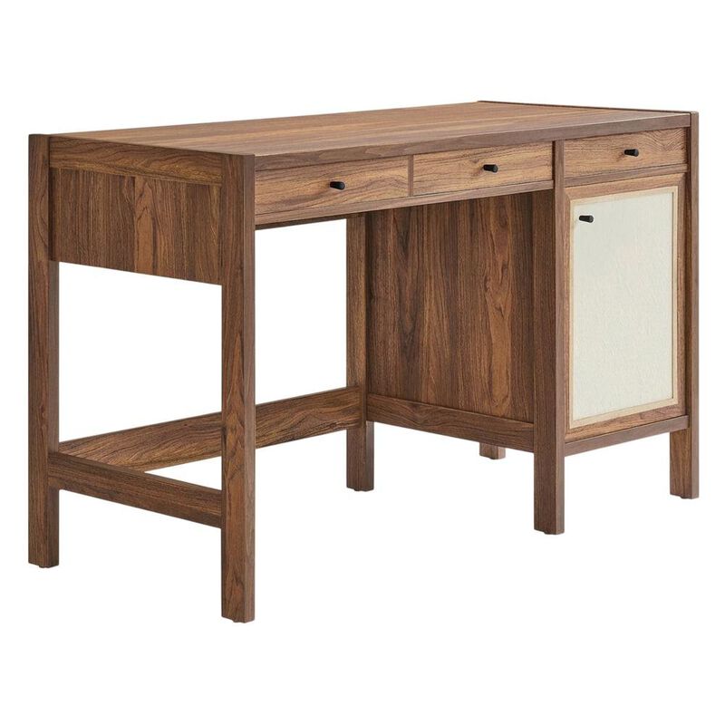 Wood Grain Office Desk with Spacious Surface and Sturdy Construction image number 0