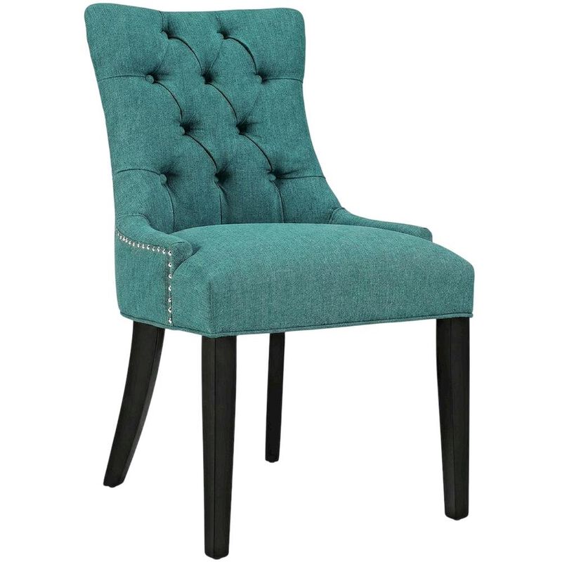 Tufted Upholstered Fabric Dining Chair for Kitchen and Dining Room, Beige image number 1
