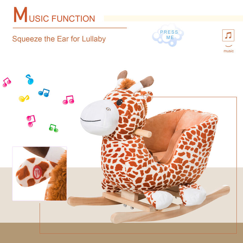 BreeBe Kids Plush Rocker Chair with Sound Effects image number 5