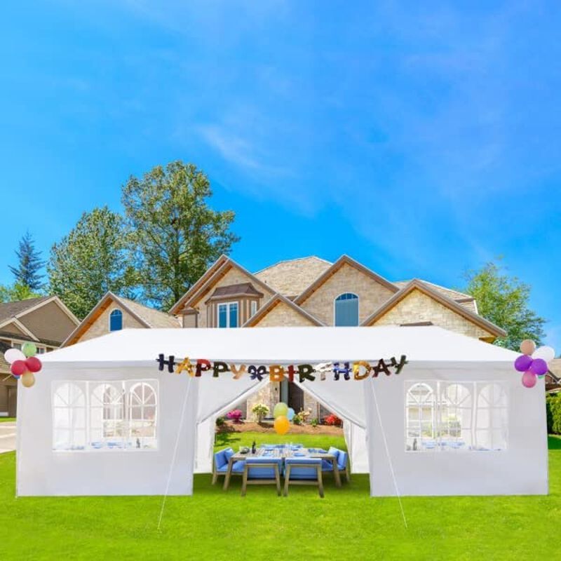 10x30 Gazebo Party Tent with 8 Side Walls