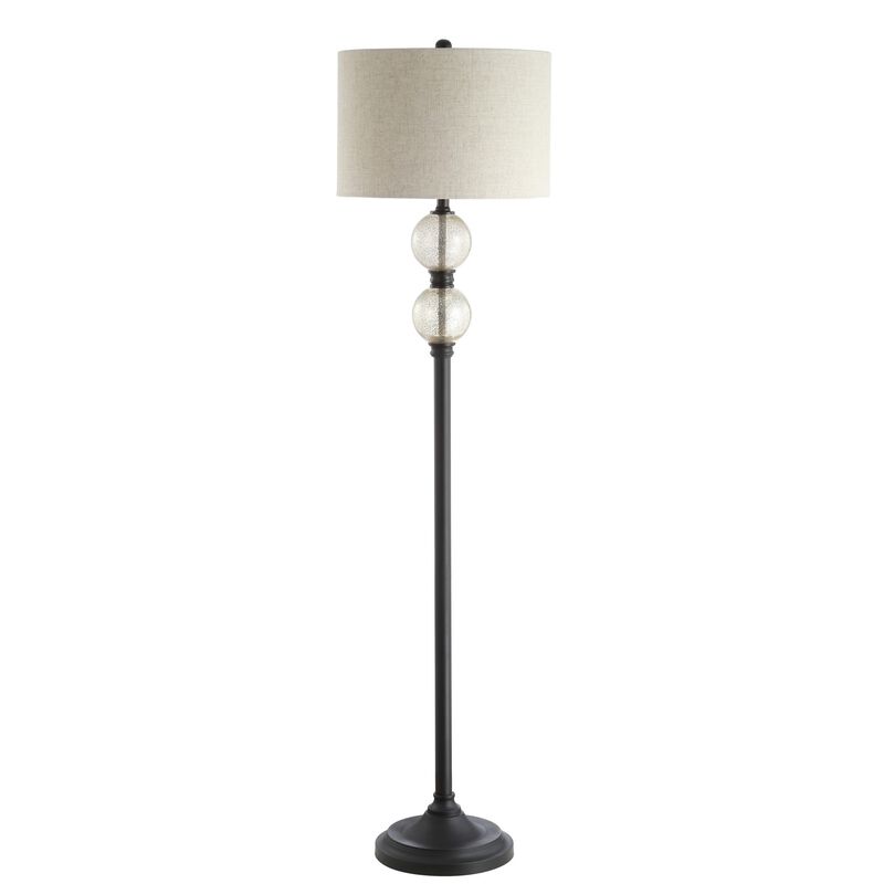 January Glass/Metal LED Floor Lamp