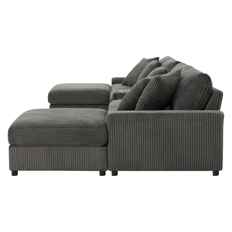 Riwamp U-Shaped Sectional Sofa image number 8