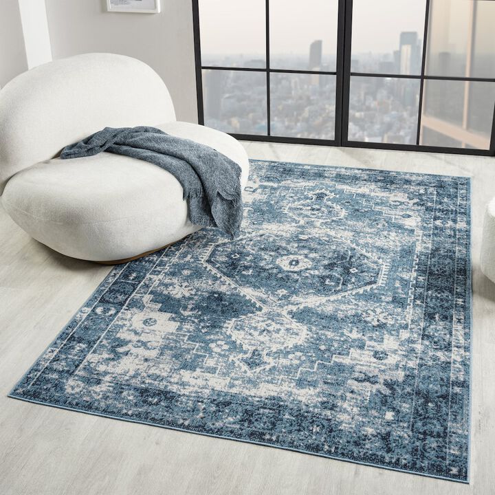 LR Home Lanham Durable Performance Area Rug Indoor