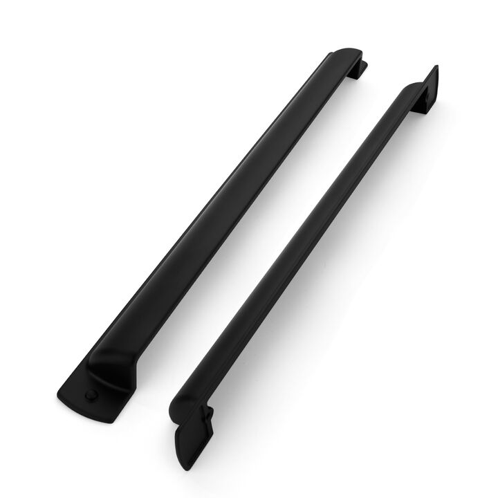 khtumeware 2 Pack 12""(305mm) Cup Drawer Pulls Antique Pewter Cabinet Pulls Kitchen Hardware Bin Cup Cabinet Handles Drawer Hand