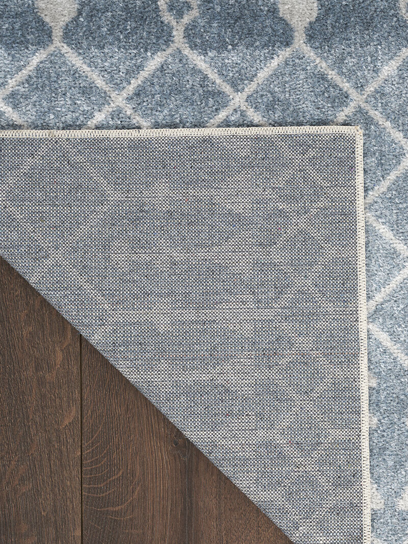 Astra Machine Washable ASW10 Blue 2'2" x 8' Rug