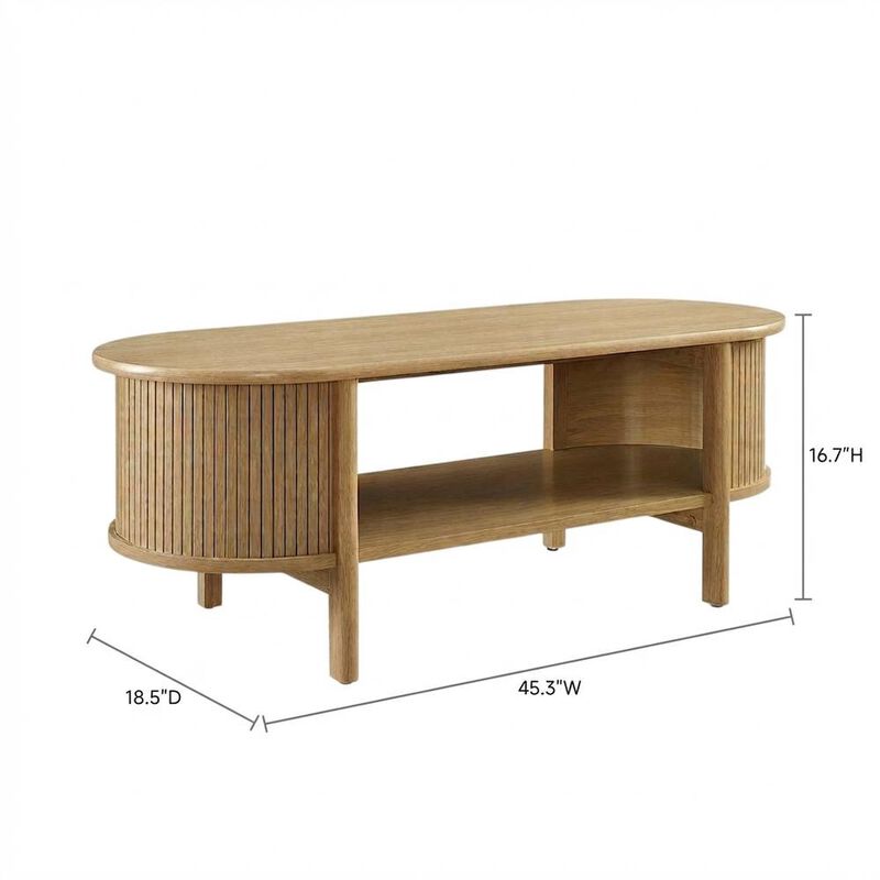 Modern Coffee Table with 35lb Weight and Stylish Base image number 2