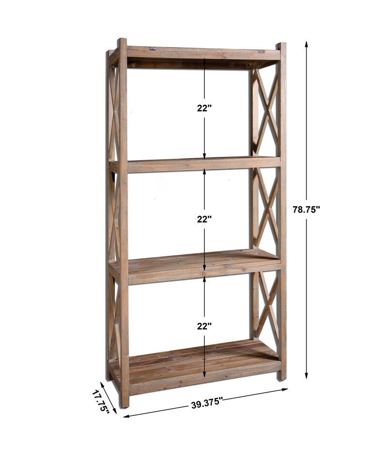 Stratford Reclaimed Wood Etagere