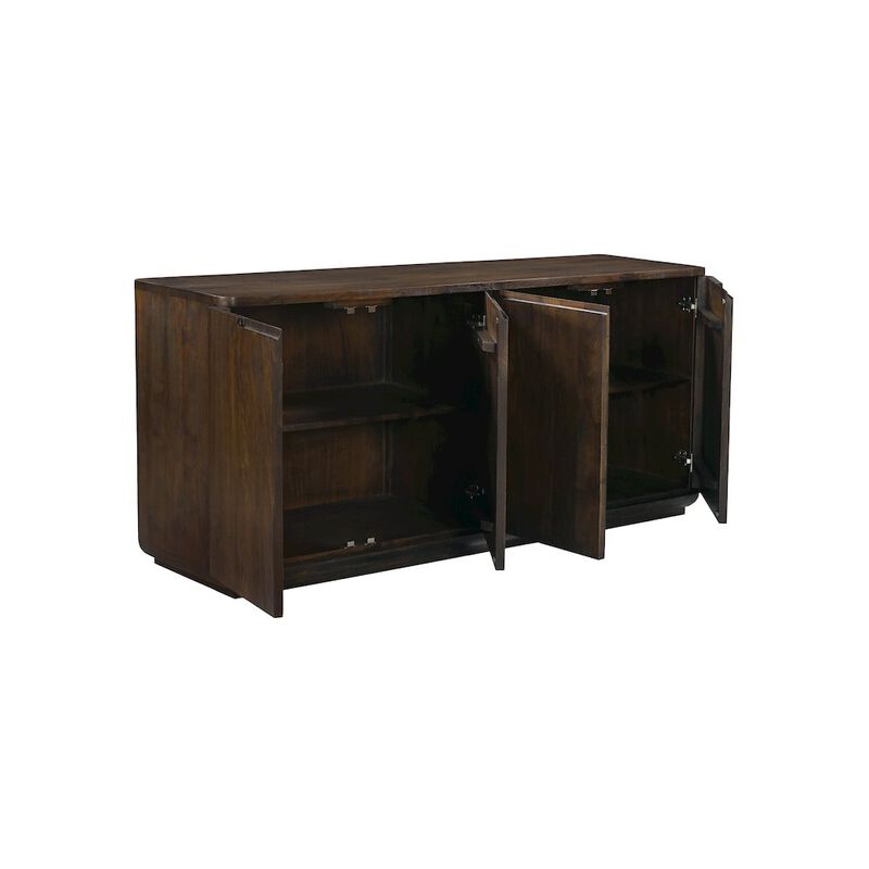 Alex Hamilton Bernard 4-Door Sideboard in Barista Brown on Solid Acacia Wood image number 5