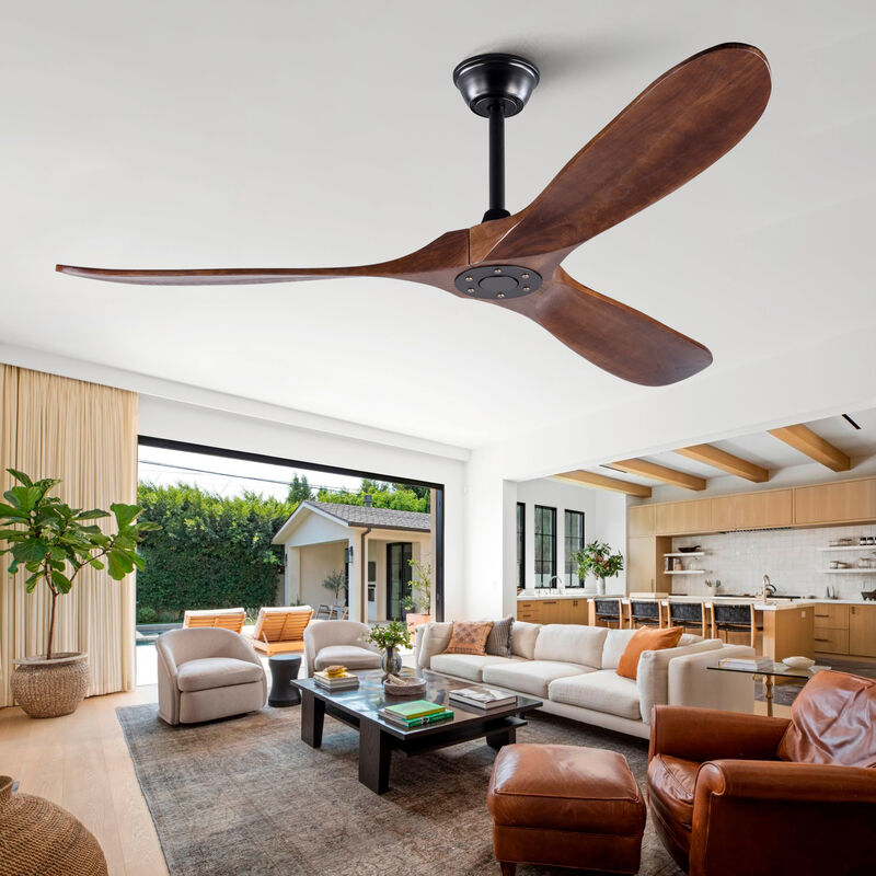 ELEMENT ACE 60 Inch 3 Blade No Light Outdoor Ceiling Fan with Remote Control, Water Resistant, Ideal for Patio, Living Room, Bedroom, Porch and Covered Outdoor Areas image number 1