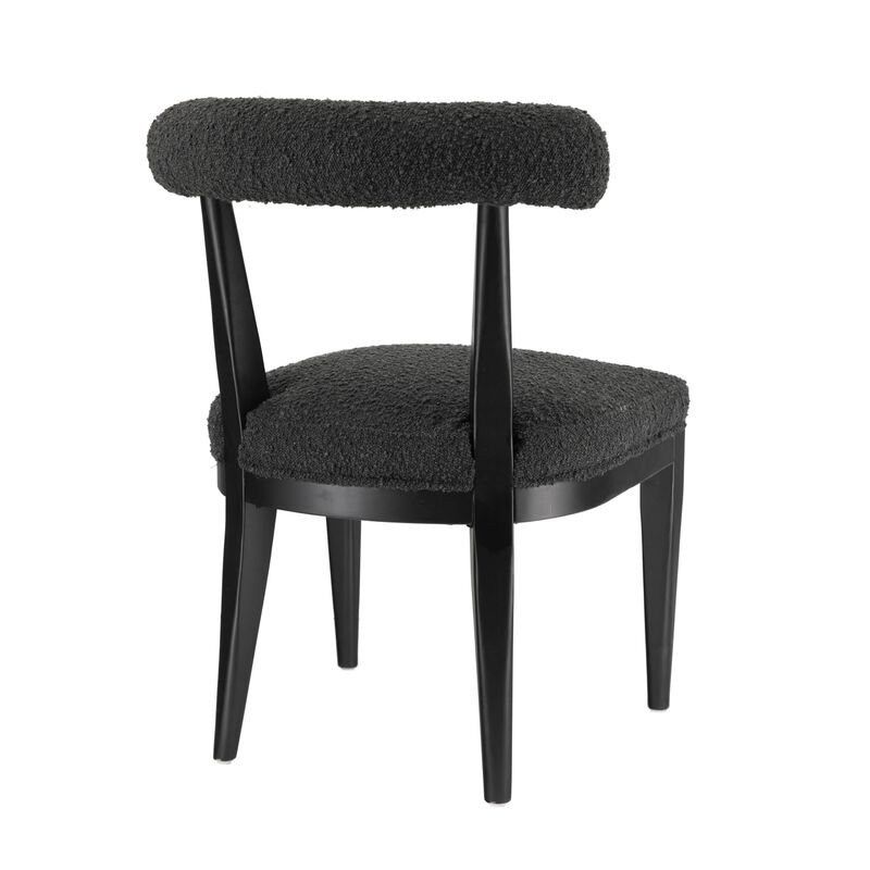 Casafoyer Palla Black Performance Boucle Dining Chair image number 4