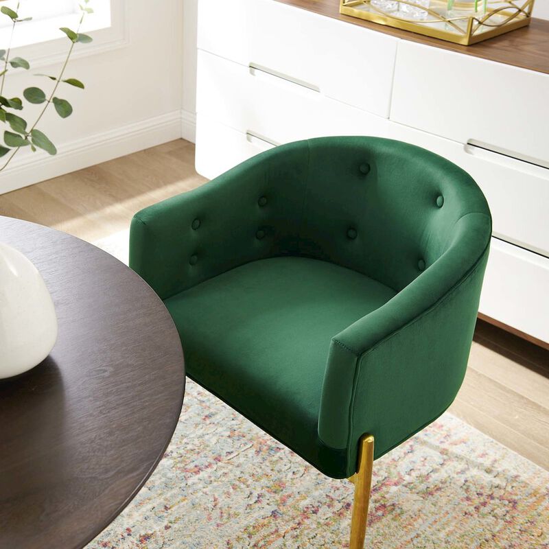 Savour Tufted Performance Velvet Accent Chairs Set of 2 image number 7