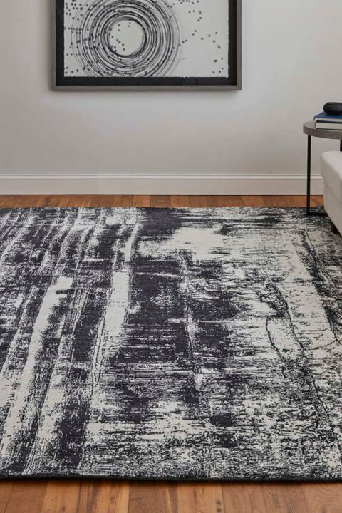 Coda 8929F Black/White 5' x 8' Rug
