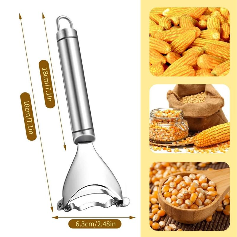 Stainless Steel Corn Cob Peeler Tool image number 2