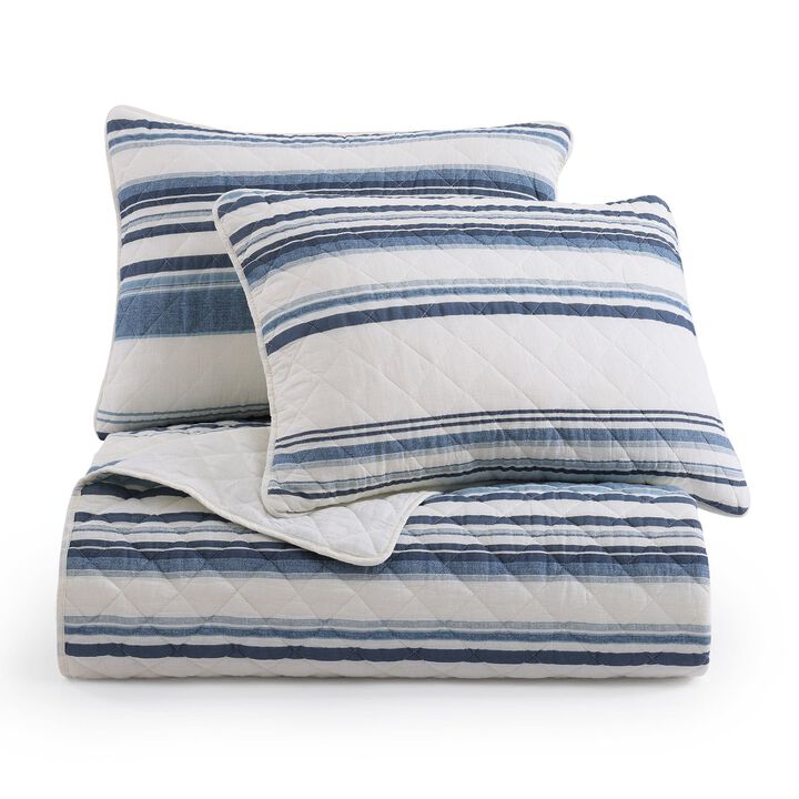 Mystic Navy Twin Quilt Set