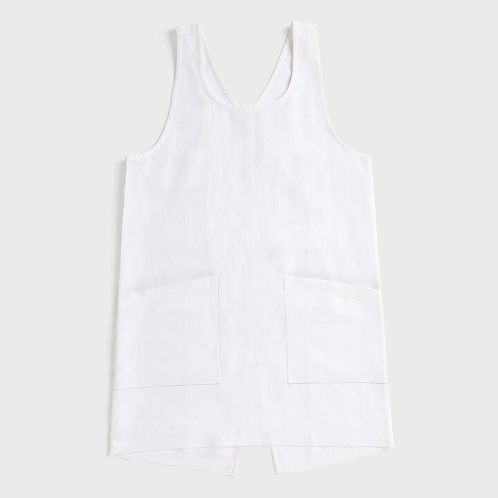 Solino Home 100% Pure Linen Apron - Linen Smock Apron