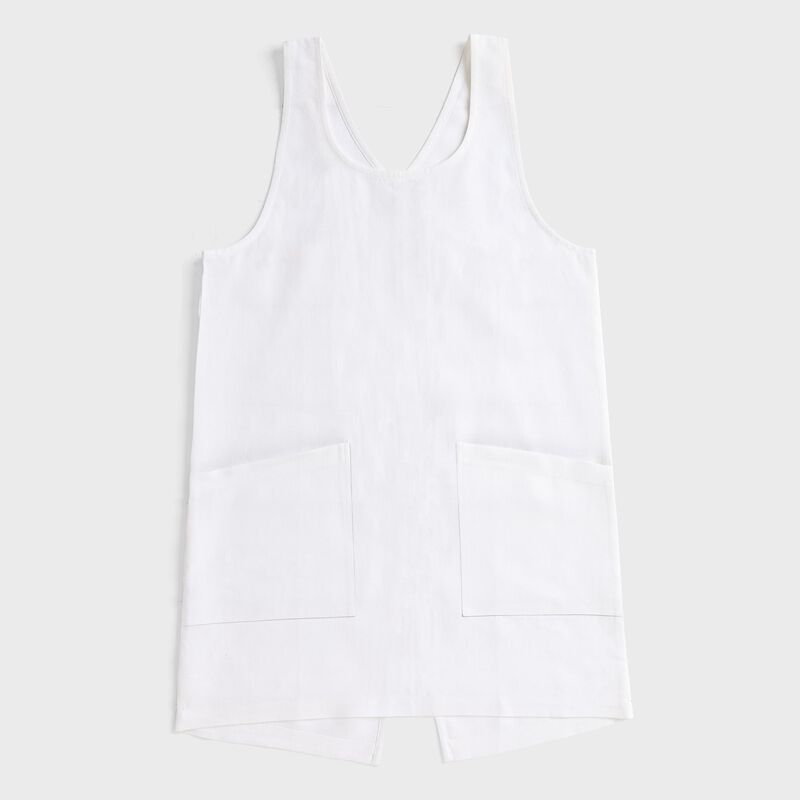 Solino Home 100% Pure Linen Apron - Linen Smock Apron image number 0