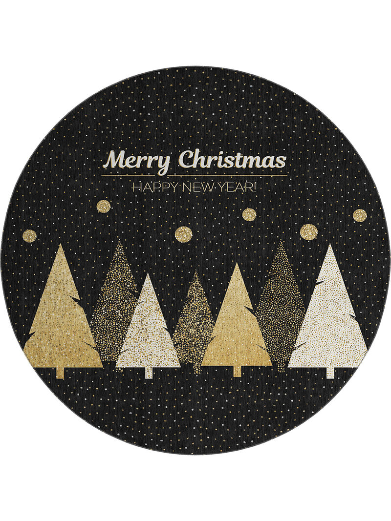 Merry & Bright MY11 8' Round Rug