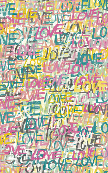 Indio Pastel Love Scribble Wallpaper (Set of 2)