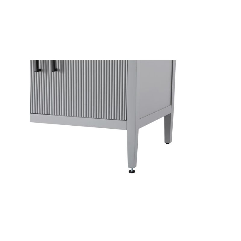 Elegant Kitchen and Bath 84 inch Double Bathroom Vanity in Grey