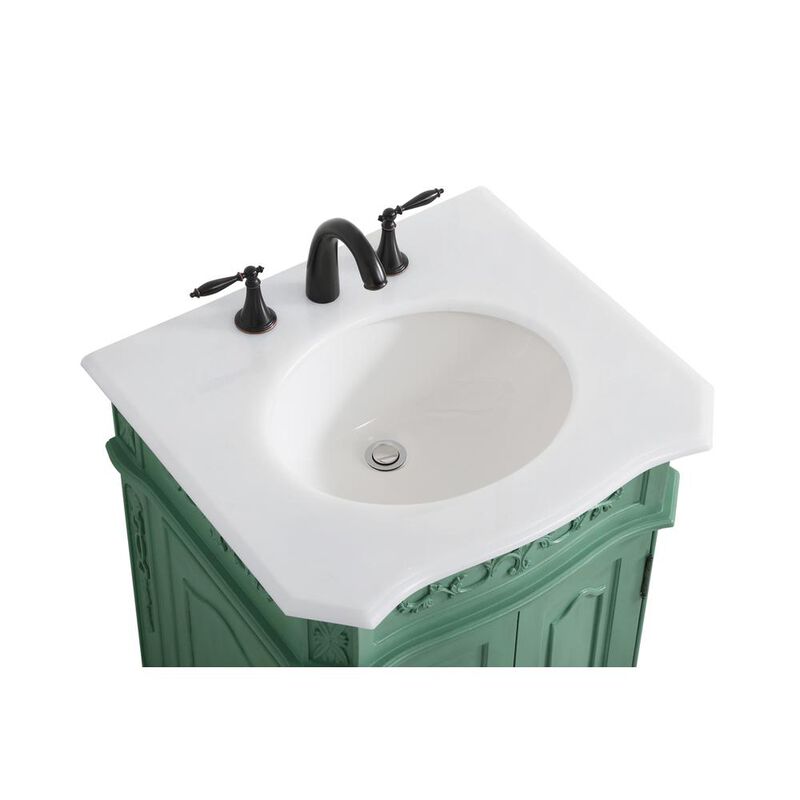 Elegant Kitchen and Bath 24 inch Single Bathroom vanity in vintage mint