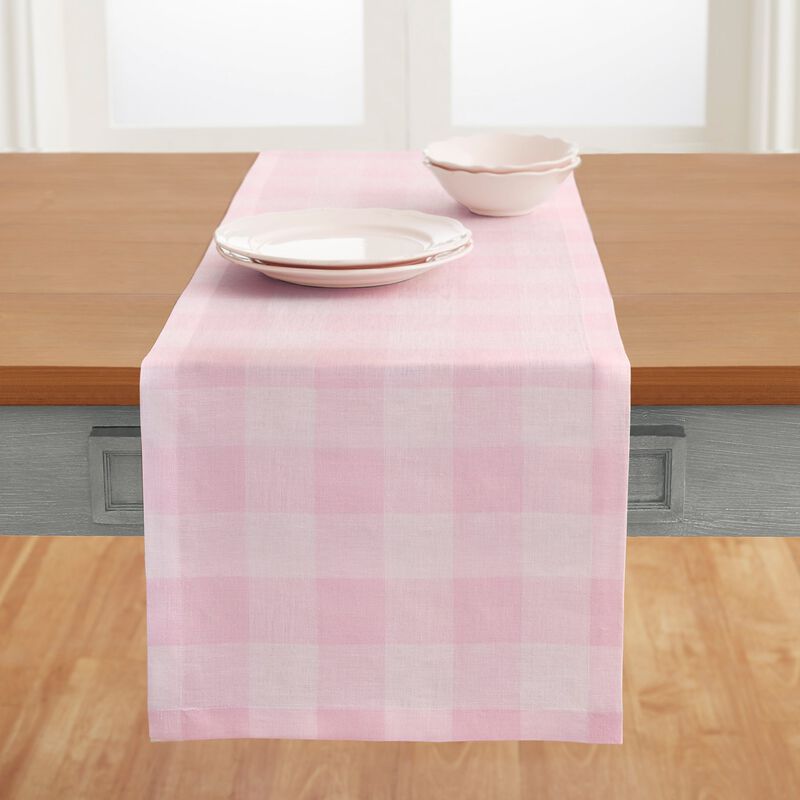 Christmas Linen Table Runner - Buffalo Check, Solino Home