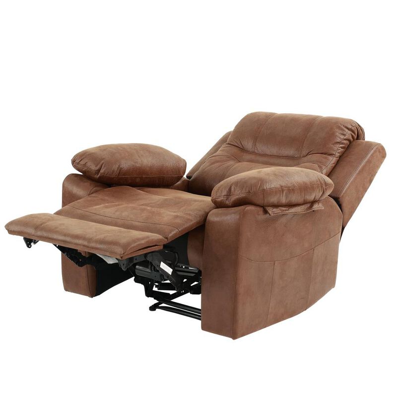 Poundex Power Recliner-Dark Brown