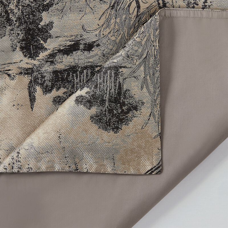 Pastoral Jacquard Champagne Queen Duvet Cover Set image number 4