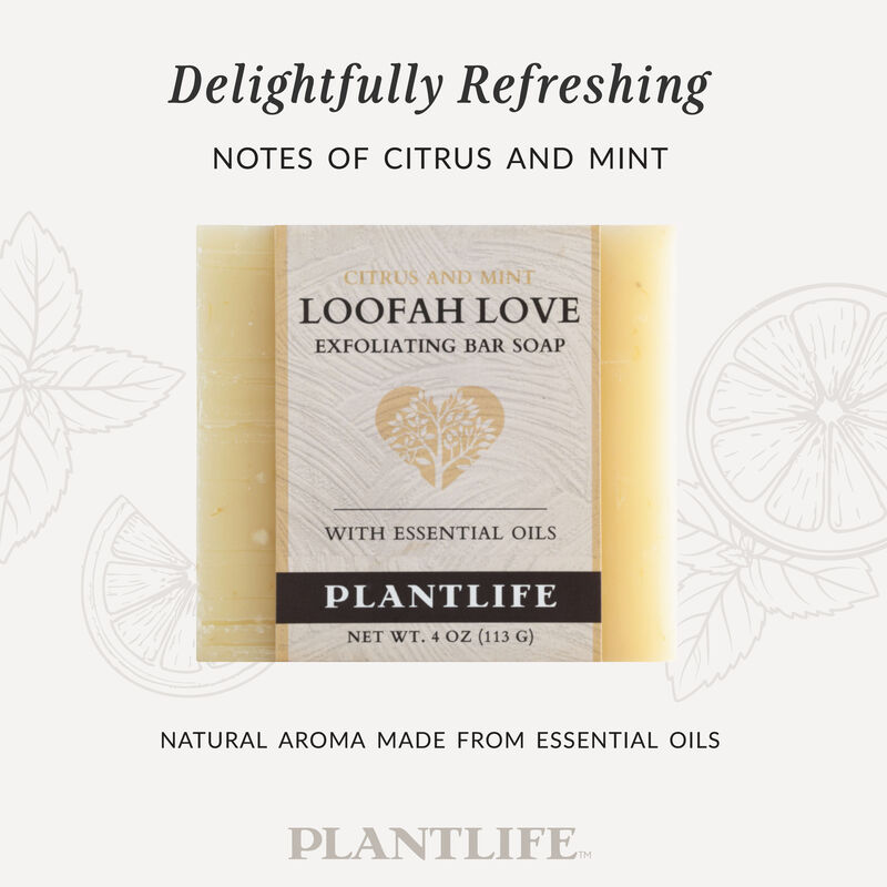 Plantlife Bar Soap - Loofah Love Citrus Mint image number 2