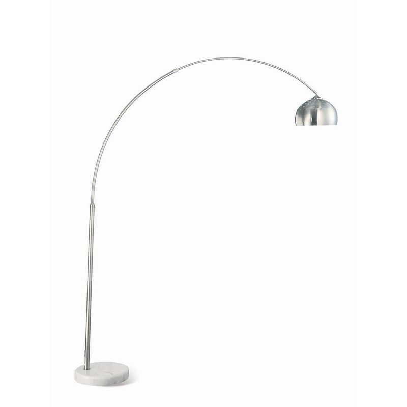 Coaster Co. of America Krester Arched Floor Lamp Brushed Steel and Chrome