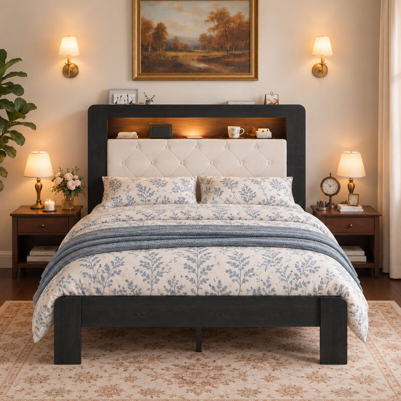 Surp Queen Platform Bed Frame image number 2