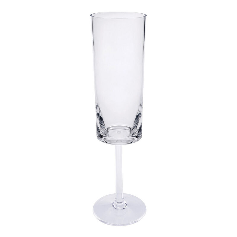 HomeRoots Set of Four Clear Acrylic Stemmed Flutes image number 2