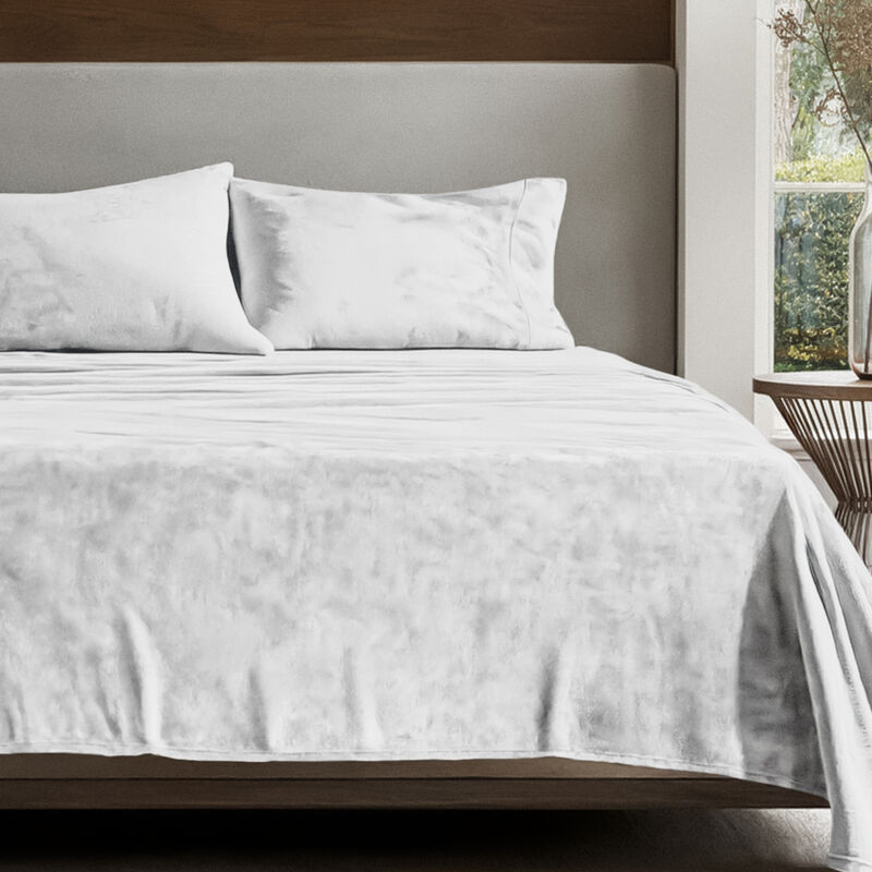 Velvety Soft Microplush Fleece Sheet Set image number 2
