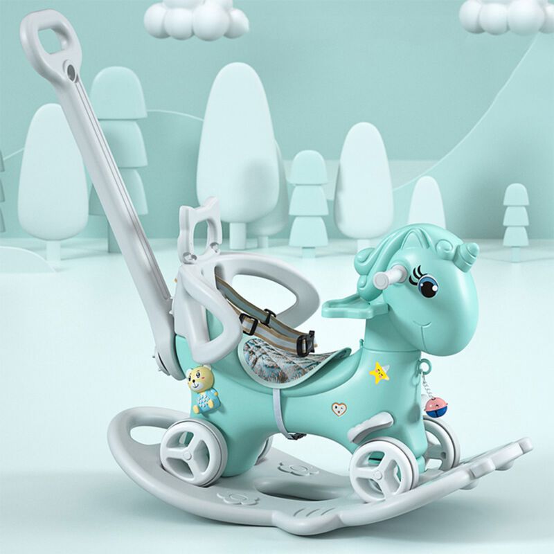 Hikguf 2-in-1 Unicorn Rocking Horse image number 1