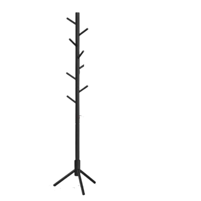 Solid Wood Coat Rack in White Finish image number 0