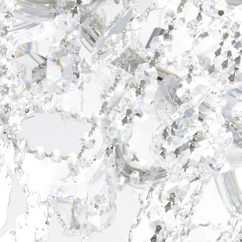 Maria Theresa 13 Light Up Chandelier With Chrome Finish