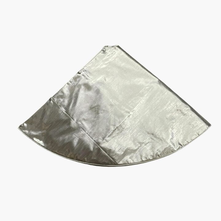 60" Silver Metallic Tree Skirt