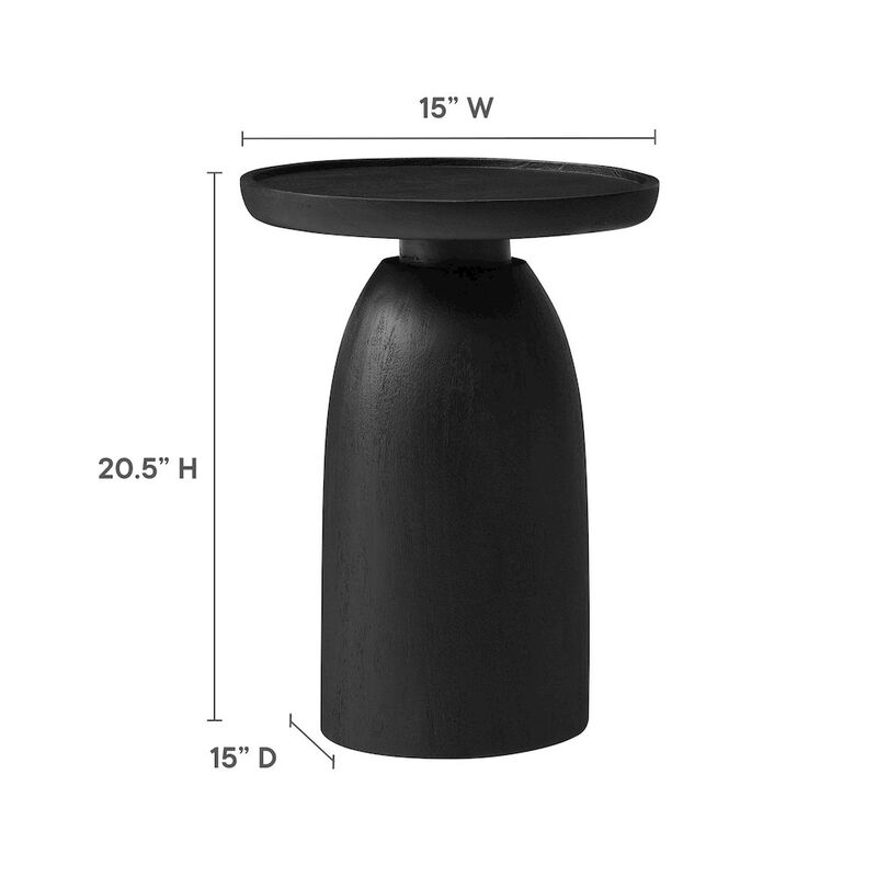 Holloway Round Wood Side Table image number 2