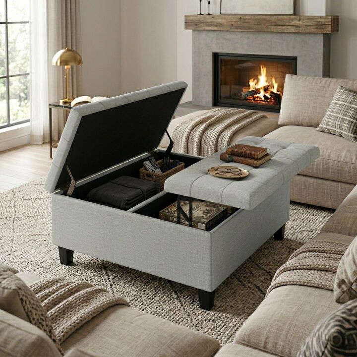 Harrison Coffee Table Storage Ottoman