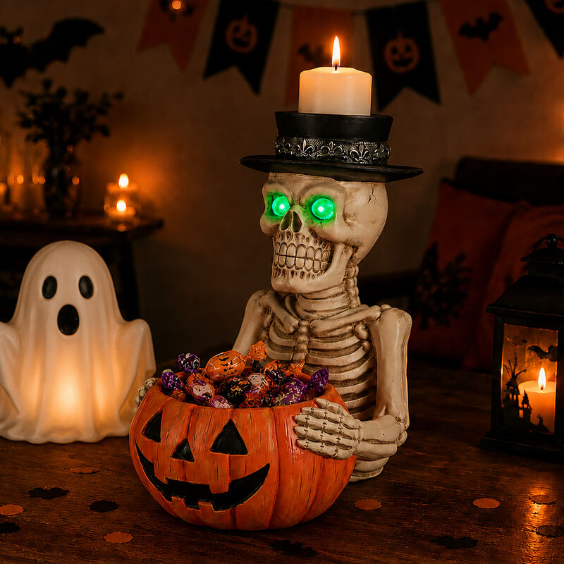 Sonner Halloween Skeleton Candy Bowl image number 6