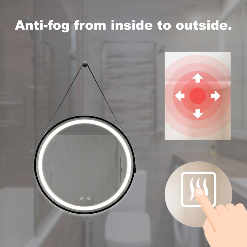 ELEMENT ACE 32 Inch Bathroom LED Vanity Mirror with Dimmable Touch Control and Anti-Fog Technology image number 7