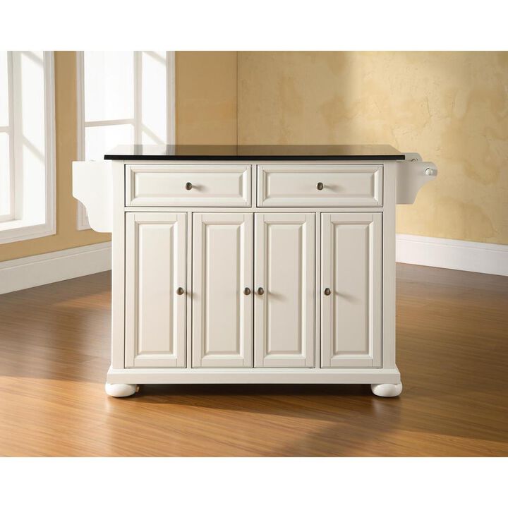Alexandria Granite Top Full Size Kitchen Island/Cart